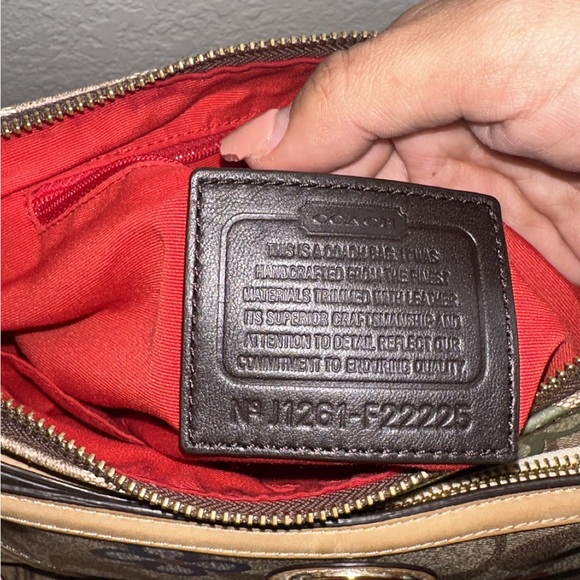 COACH Peyton Signature Clover Hobo Bag 22223 With Matching Wallet - Picture 8 of 15